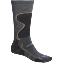 Point6 Medium Weight Snowsport Socks - Merino Wool, Over-the-Calf (For Men and Women) in Grey - 2nds