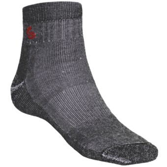 Point6 Midweight Hiking Socks - Merino Wool Blend, Mini Crew (For Men and Women) in Grey