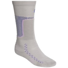 Point6 Ski Midweight Ski Socks - Merino Wool, Over-the-Calf (For Men and Women) in Silver - 2nds