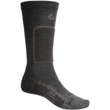 Point6 Ski Pro Ski Socks - Merino Wool Blend, Lightweight, Over-the-Calf (For Men and Women) in Grey - 2nds