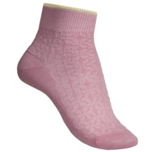 Point6 Tonal Daisy Ultralight Socks - Merino Wool, Ankle (For Women) in Pink - 2nds