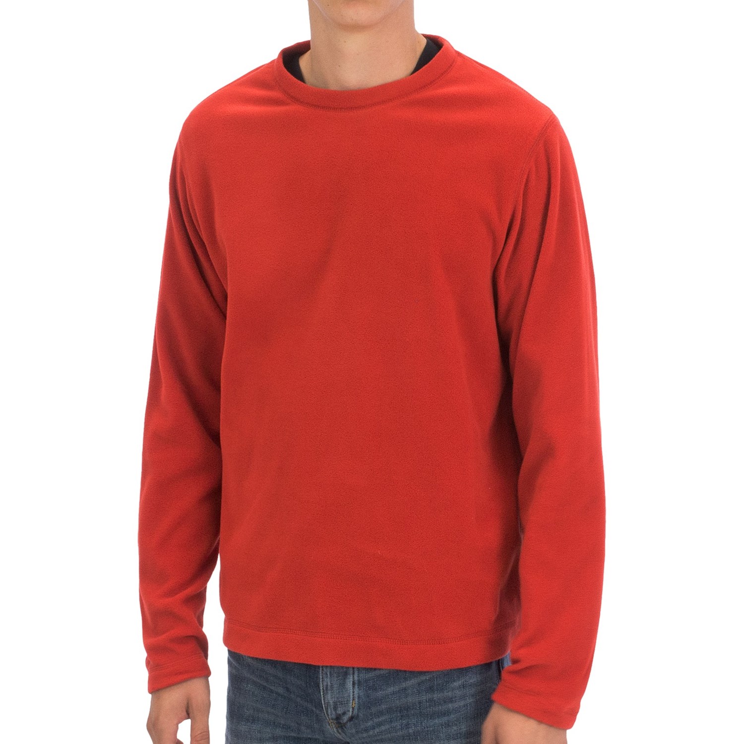 mens fleece long sleeve shirt