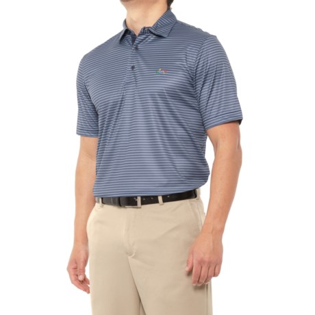 Greg Norman Polo Shirt - Short Sleeve (For Men) - NAVY (L )