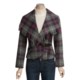 POP Fringed Plaid Jacket (For Women)