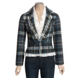POP School Boy Coat - Button-Out Ruffle Trim (For Women)