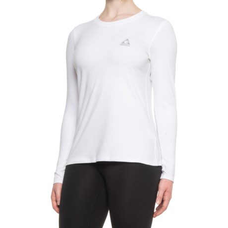 GERRY Pop Swell Crew Neck Base Layer Top - UPF 30+, Long Sleeve (For Women) - WHITE (L )
