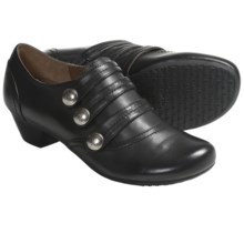 Portlandia Calistoga Shoes - Leather, Slip-Ons (For Women) in Black Burnished - Closeouts