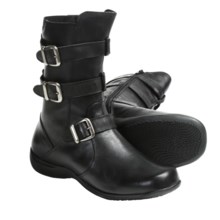 Portlandia Explore Boots - Leather (For Women) in Black Burnished - Closeouts