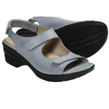 Portlandia Hillsdale Sandals - Leather (For Women) in Light Grey - Closeouts