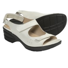 Portlandia Hillsdale Sandals - Leather (For Women) in Pearl - Closeouts