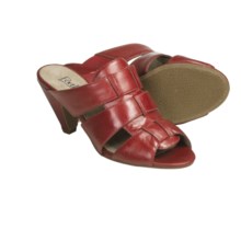 Portlandia LaJolla Sandals - Leather (For Women) in Red - Closeouts