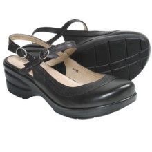 Portlandia Multnomah Mary Jane Clogs - Leather (For Women) in Black - Closeouts