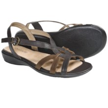 Portlandia Tuscany Sandals - Leather (For Women) in Chocolate Multi - Closeouts