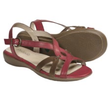 Portlandia Tuscany Sandals - Leather (For Women) in Red Multi - Closeouts