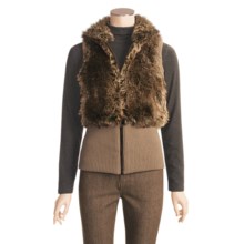 Powder River Devons Bay Vest - Faux Fur (For Women) in Brown - Closeouts