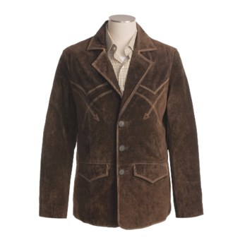 Powder River Outfitters Broken Arrow Blazer - Pig Suede (For Men) in Brown