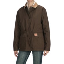 Powder River Outfitters Canvas Rancher Coat - Zip-Out Liner (For Women) in Brown/Tan - Closeouts