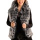 Powder River Outfitters Chateauroux Vest - Lynx Tipped Faux Fur (For Women)