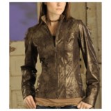 Powder River Outfitters Cross Jacket - Metallic Leather (For Women)