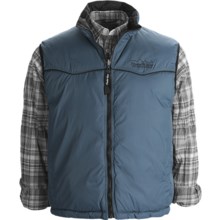 Powder River Outfitters Denali Vest - Taslon Twill, Reversible, Insulated (For Men) in Mystic Ocean - Closeouts
