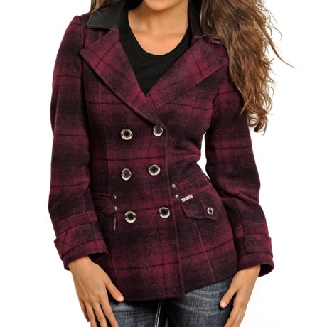 Powder River Outfitters Double Breasted Coat Wool (For Women)