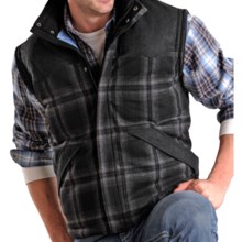 Powder River Outfitters Glendale Plaid Wool Vest (For Men) in Black - Closeouts