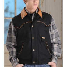 Powder River Outfitters Holbrook Vest - Wool Blend (For Tall Men) in Black - Closeouts