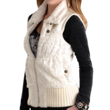 Powder River Outfitters Lansing Vest - Faux Fur (For Women) in White - Closeouts
