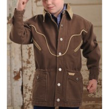 Powder River Outfitters Lil’ Chadron Coat - Canvas Lined (For Boys) in Brown - Closeouts