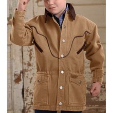 Powder River Outfitters Lil’ Chadron Coat - Canvas Lined (For Boys) in Tan - Closeouts