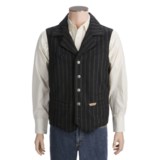 Powder River Outfitters Montana Stripe Vest - Wool Blend (For Tall Men)