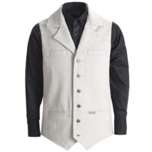 Powder River Outfitters Montana Wool Vest - Fully Lined (For Tall Men) in Grey - Closeouts