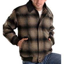 Powder River Outfitters Spokane Plaid Coat - Insulated, Wool Blend (For Men) in Brown - Closeouts