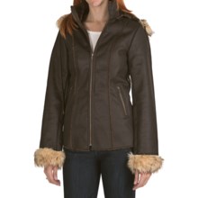 Powder River Outfitters Thames Coat - Removable Hood (For Women) in Brown - Closeouts
