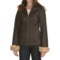 Powder River Outfitters Thames Coat - Removable Hood (For Women) in Brown