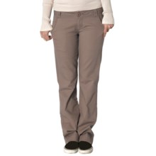 prAna Abigail Pants - Stretch Cotton Twill (For Women) in Iron - Closeouts