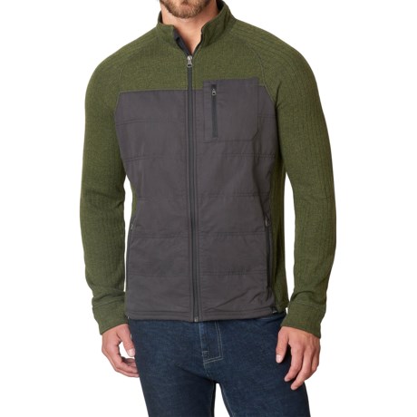 prAna Appian Sweater Zip Front, Wool Blend (For Men)