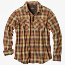 prAna Asylum Shirt - Organic Cotton, Thermal-Lined, Long Sleeve (For Men) in Rust - Closeouts