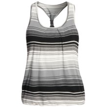 prAna Aubrey Bubble Hem Tank Top - Double-Layered Yarn-Dyed (For Women) in White - Closeouts