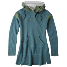 prAna Caitlyn Tunic Sweater - Hooded, Wool Blend (For Women) in Mystic - Closeouts