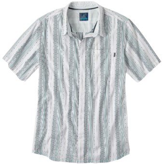 prAna Carillo Shirt - Organic Cotton, Short Sleeve (For Men) in Blue