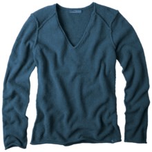 prAna Chenille Sweater - V-Neck, Long Sleeve (For Women) in Blue Spruce - Closeouts