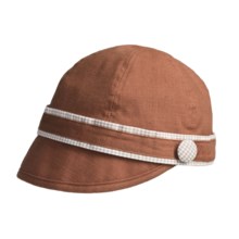 prAna Clover Cadet Cap - Gingham Print Trim (For Women) in Burnt Orange - Closeouts