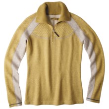 prAna Corrine Sweater - Zip Neck, Wool Blend (For Women) in Agave - Closeouts