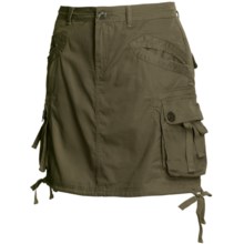 prAna Ellia Cargo Skirt - Cotton Poplin (For Women) in Moss - Closeouts
