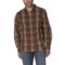 Brown prAna Gunnison Plaid Shirt - Long Sleeve (For Men)