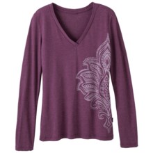 prAna Hanna Shirt - Long Sleeve (For Women) in Iris - Closeouts