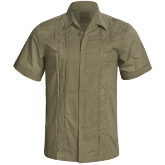 prAna Havana Shirt - Cotton, Short Sleeve (For Men) in Light Fatigue