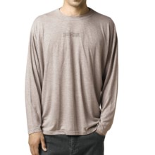 prAna Heathered High-Performance Shirt - Long Sleeve (For Men) in Khaki Totem - Closeouts