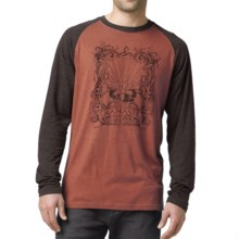 prAna Heathered Raglan Shirt - Long Sleeve (For Men) in Picante Namaste - Closeouts